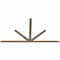 Ekena Millwork Saratoga Smooth Timber Gable Bracket, Douglas Fir, 96"W x 52"H x 1 1/2"D x 3 1/2"F, 13/12 Pitch GBW096X52X0204SAR00SDF - alternate 5
